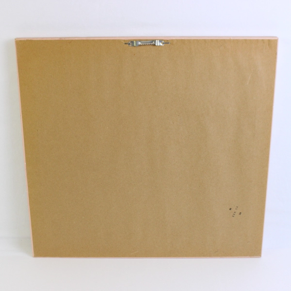 Large Pink Wood Framed and Matted Print Flowers in Heart-Shape