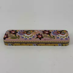 Brighton Decorative Tin Box Floral Vine Design 9x3.5 Inch No Watch