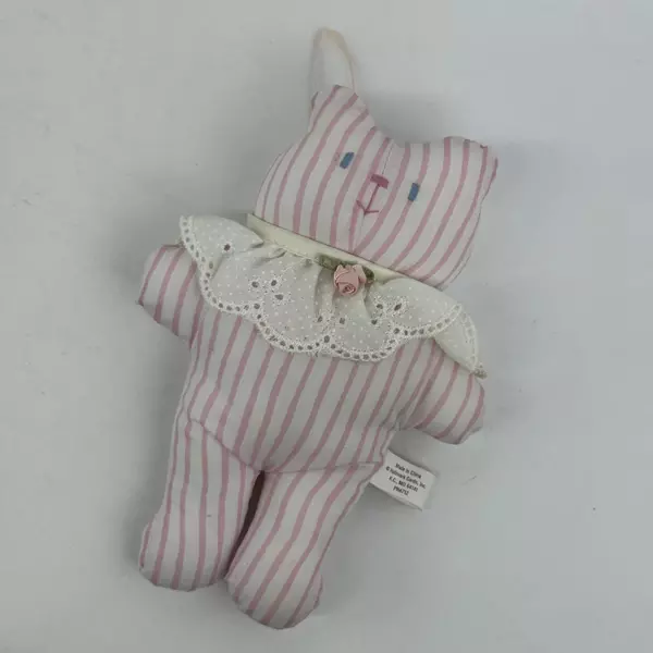 Hallmark Kitty Cat Kensington Garden Plush Ornament Sachet Vintage Toy Gift 7"