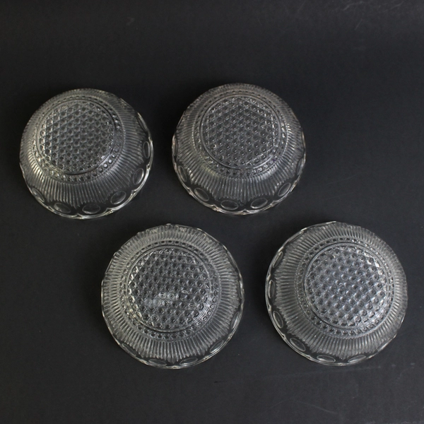 Lot of 4 Sm Vintage Ornate Decorative Glass Candy Dishes