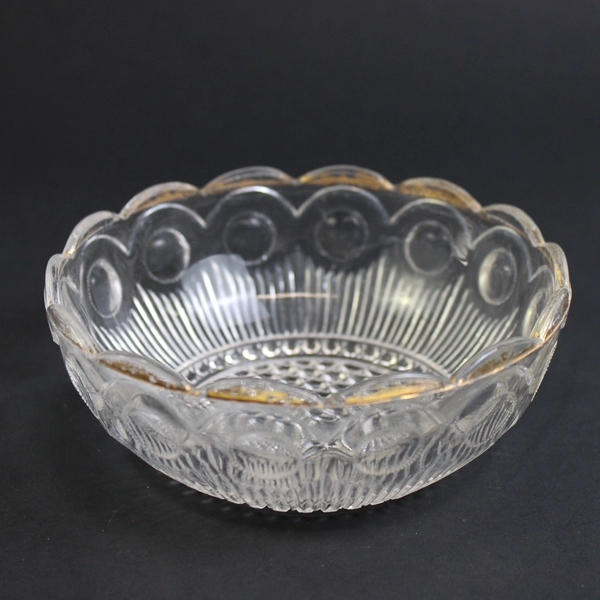 Lot of 4 Sm Vintage Ornate Decorative Glass Candy Dishes