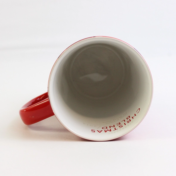 Starbucks 2014 Christmas Blend Mug 12 Fl Oz Red With the Green Starbucks' Logo