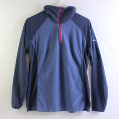 Columbia Women’s Shades of Blue Long Sleeve 1/4 Zip Pullover Fleece Size L