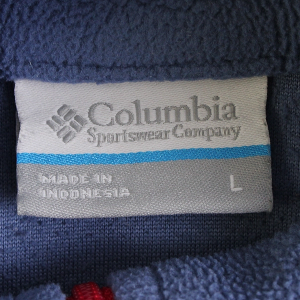 Columbia Women’s Shades of Blue Long Sleeve 1/4 Zip Pullover Fleece Size L