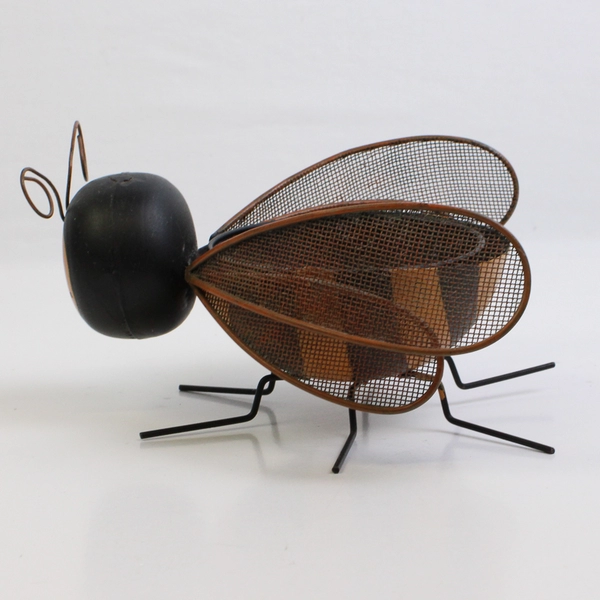 Unbranded Decorative Metal Bee Candle/Trinket Holder 3.5" Long