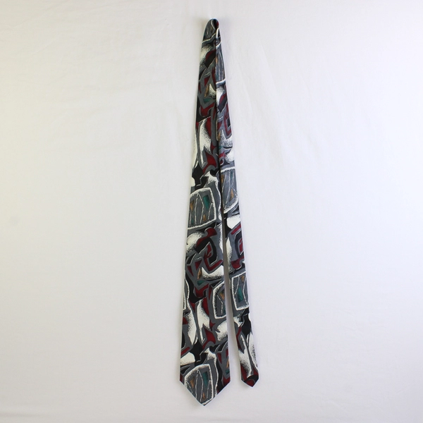 Don Loper Beverly Hills Multicolor Abstract Print Men's Necktie 60"