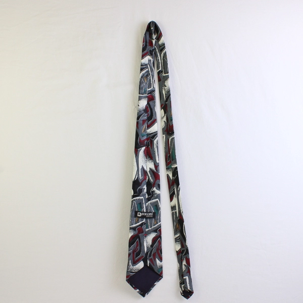 Don Loper Beverly Hills Multicolor Abstract Print Men's Necktie 60"