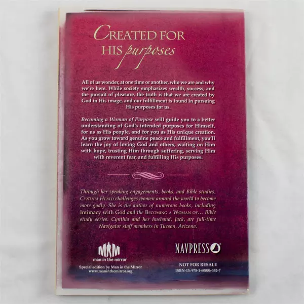 Becoming a Woman of Purpose by Cynthia Heald Trade Paperback Book