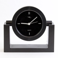Black Tilting Base Battery Operated Quartz Desk Clock Works
