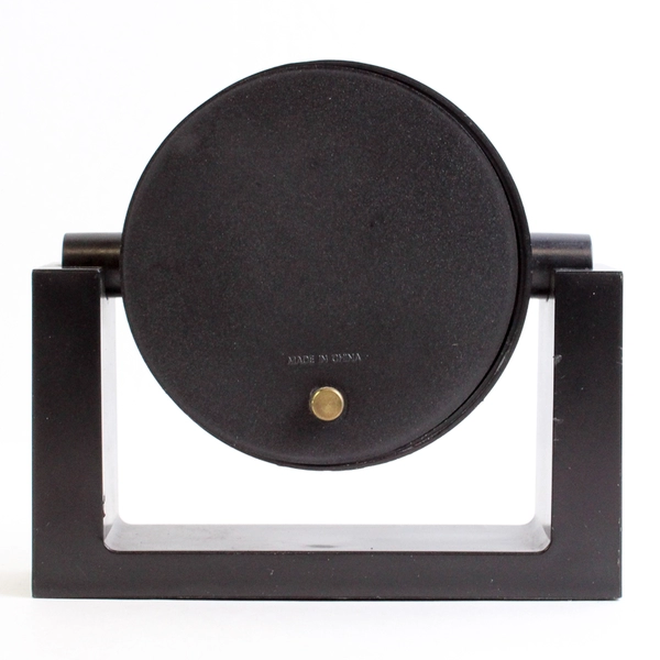 Black Tilting Base Battery Operated Quartz Desk Clock Works