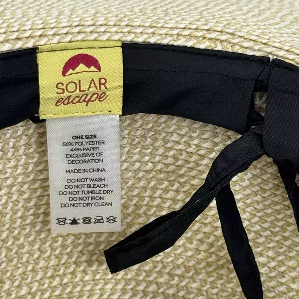 Solar Escape UV UPF 50+Grasslands Moisture Wicking Hat Cream One Size