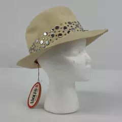 Vintage Saks Fifth Avenue Adolpho II Cream Wool Fedora With Tags Size Small