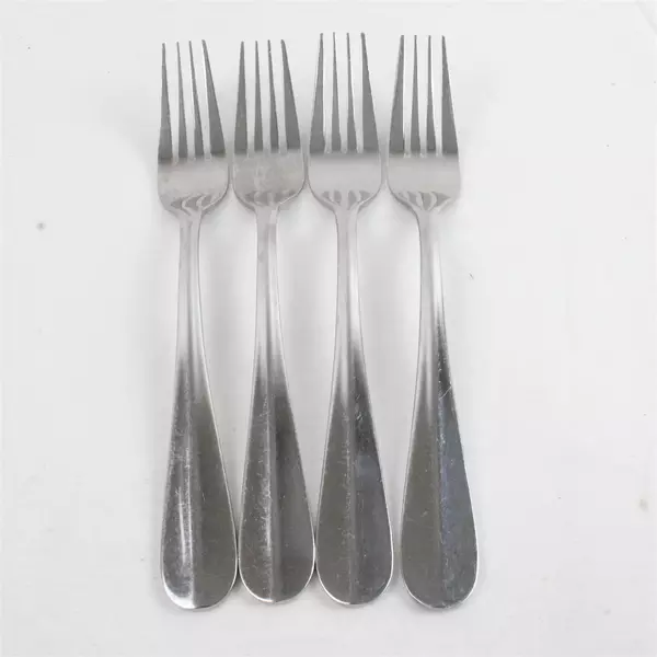 Set 4 Cambridge Aurora Stainless Steel 8 1/4" Dinner Forks