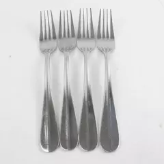 Set 4 Cambridge Aurora Stainless Steel 8 1/4" Dinner Forks