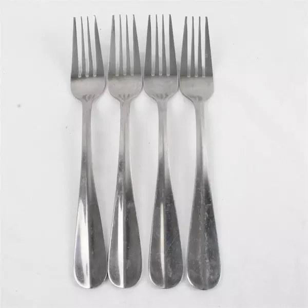 Set 4 Cambridge Aurora Stainless Steel 8 1/4" Dinner Forks 