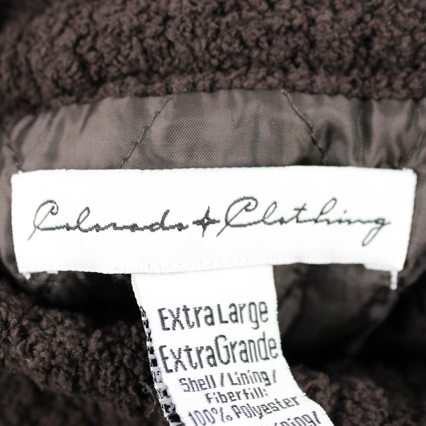Colorado Clothing Women’s XL Plush Brown Lined Sweater Vest 