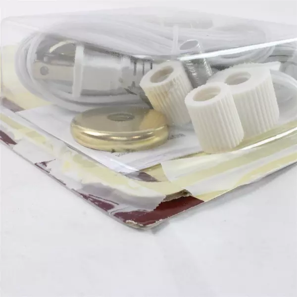 Portfolio Bottle Lamp Kit #42925 Brass Finish DIY Home Decor Light Fixture