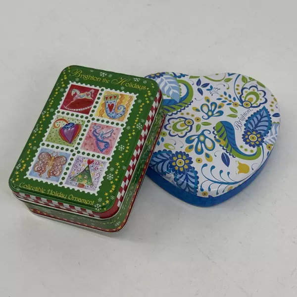 Lot of 2 Brighton Tins For Jewelry