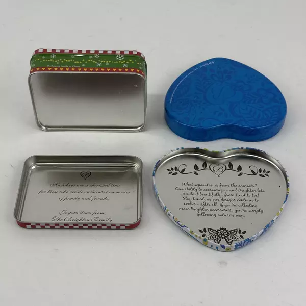 Lot of 2 Brighton Tins For Jewelry