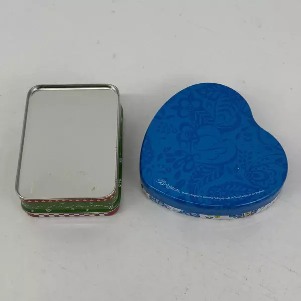 Lot of 2 Brighton Tins For Jewelry