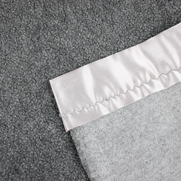 Unbranded Solid Gray Fleece Throw Blanket Queen 70" x 90"