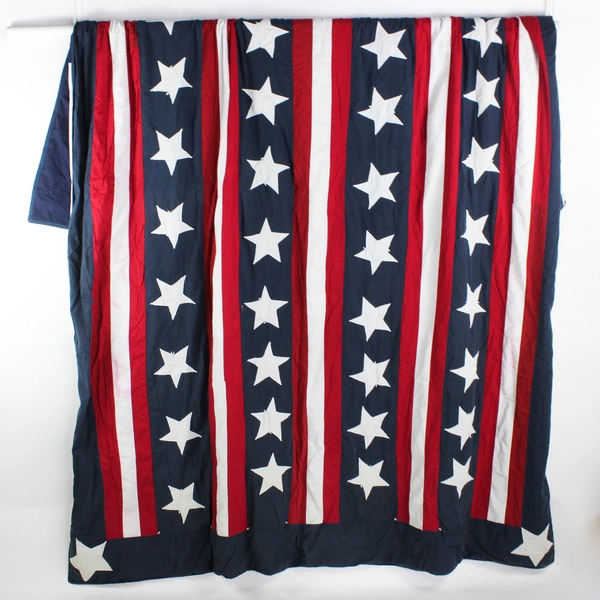 Unbranded Red/White/Blue American Flag Queen Size Quilt Blanket