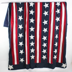 Unbranded Red/White/Blue American Flag Queen Size Quilt Blanket
