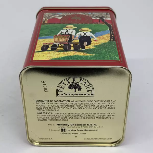 1990 Hershey Chocolate Mounds Peter Paul Classics 12 Ounce Tin