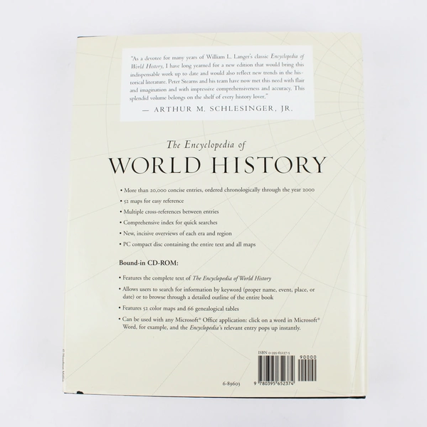 The Encyclopedia of World History 6th Edition 2001 HC DJ Includes CD-Rom Sealed