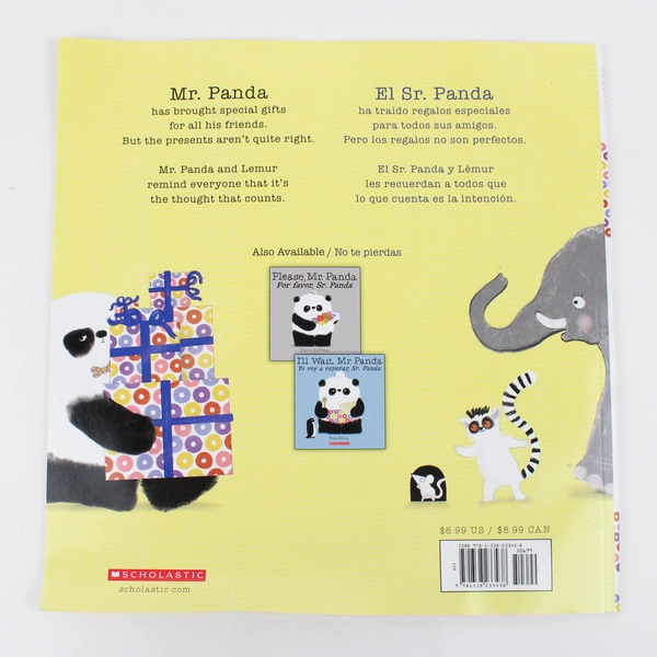 Scholastic Book Thank You, Mr. Panda by Steve Antony 2018 PB English & Spanish