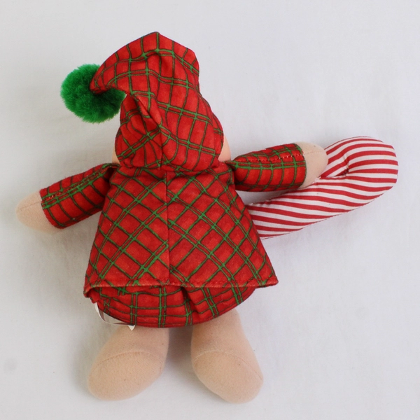 Vintage 1991 American Greetings Ziggy Christmas Vinyl Place Plush Toy 7" FLAW
