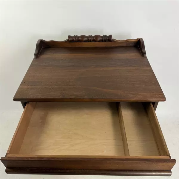 Wooden Secretary Desk 33" Vintage Classic Compact Writing Table Office Home Use