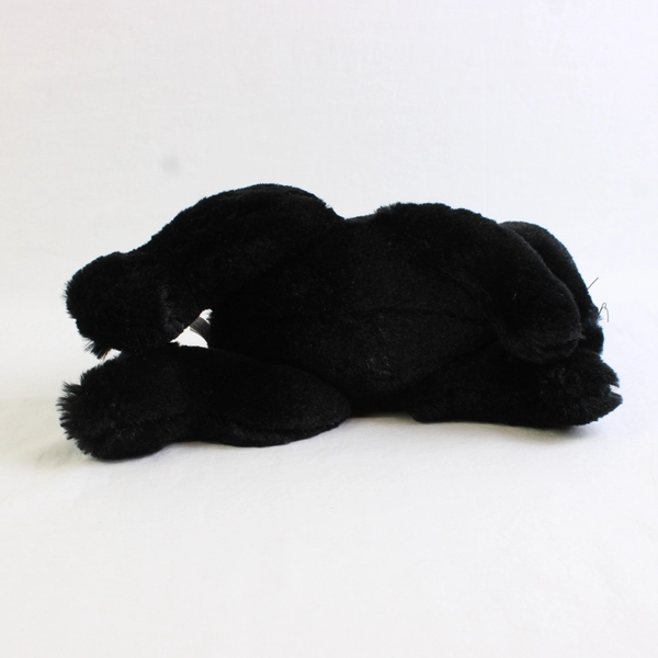 Mcmenamins Black Rabbit Plush Toy Embroidered Edgefield Logo On Foot 13" Long