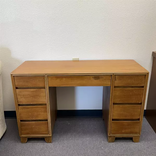 46" Wooden Executive Desk With 6 Drawers