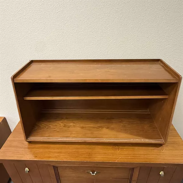 Wooden Mid Century Modern Dresser and Shoe Rack