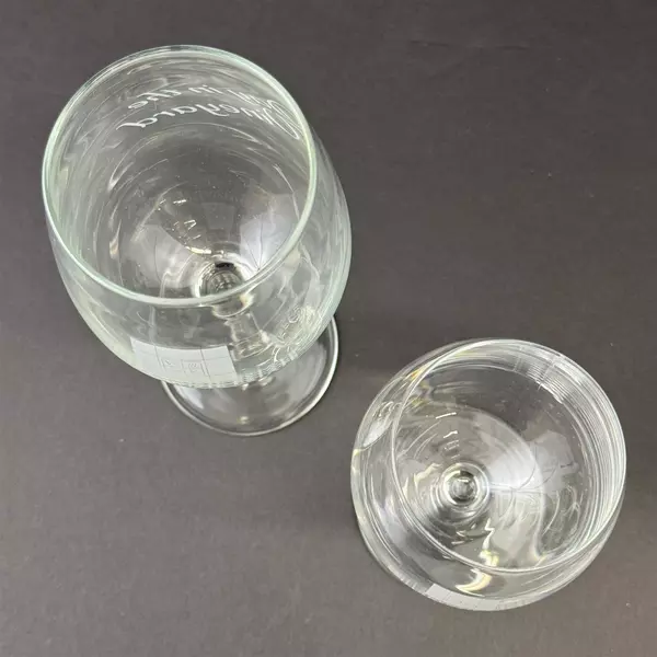 Set of Two Crystal Wine Glasses From WillaKenzie Estate 7.5 Inch and 8.75 Inch