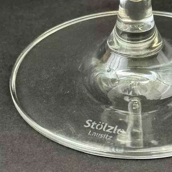 Set of Two Crystal Wine Glasses From WillaKenzie Estate 7.5 Inch and 8.75 Inch