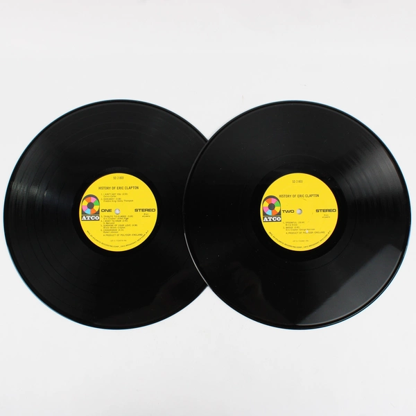 History Of Eric Clapton Double Vinyl LP, SD-2-803, 1972