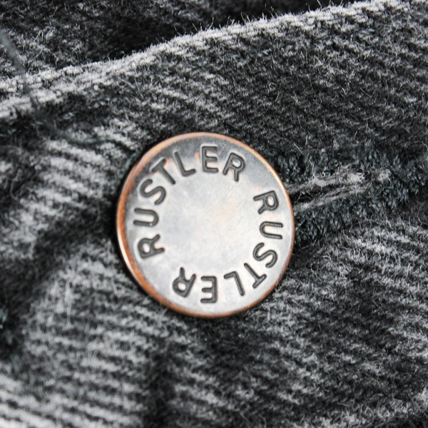 Rustler Men's 38x29 Black Denim 100% Cotton Straight Leg