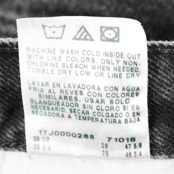 Rustler Men's 38x29 Black Denim 100% Cotton Straight Leg