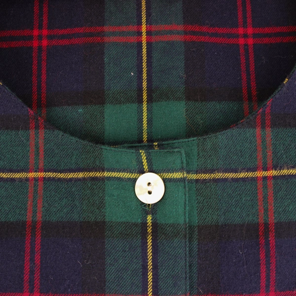 Susan Bristol NWT Women's 16 Green Plaid Sleeveless Maxi Dress