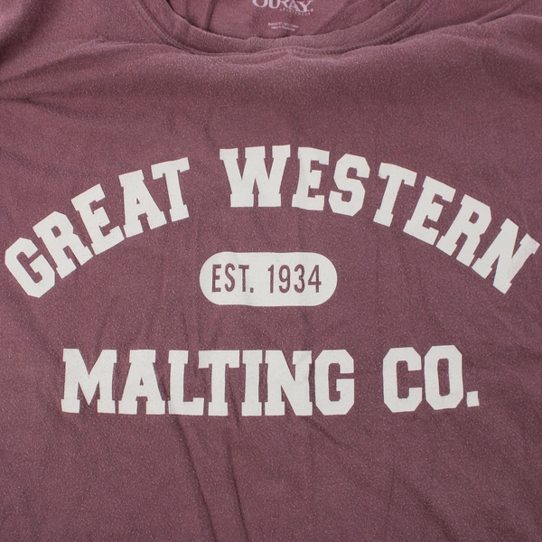 Ouray Sportswear Unisex XL Purple Great Western Malting Co. T-Shirt