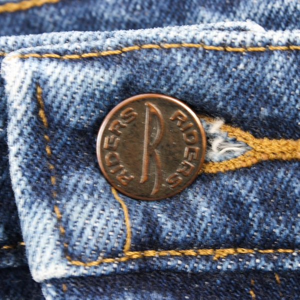 Riders Denim Women's 24W Medium Wash Tapered Leg Jeans