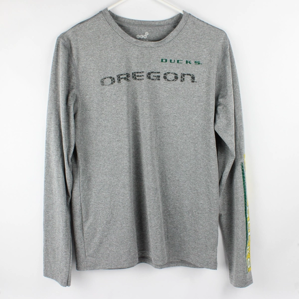 Gen2 Oregon Ducks Gray Long-Sleeve Athletic T-Shirt Women's Size XL