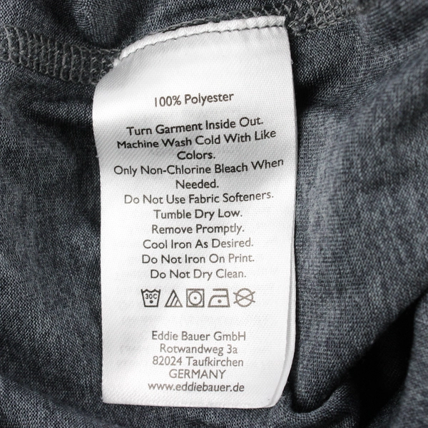 Eddie Bauer Freedry Blue-Gray Athletic T-Shirt Men's Large