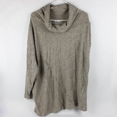 Retrology Gray Long-Sleeve Cowl Neck Sweater Women's Size 1X