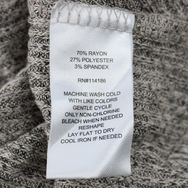 Retrology Gray Long-Sleeve Cowl Neck Sweater Women's Size 1X