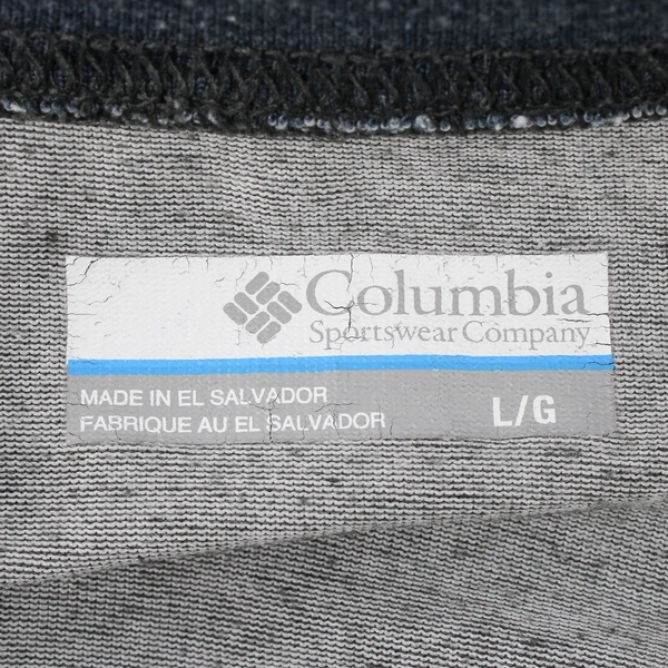 Columbia Gray and Blue Raglan T-Shirt Men's Large