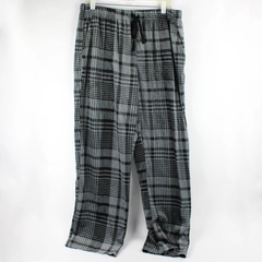 English Laundry Black and Gray Plaid Pajama Pants Men's Size Large