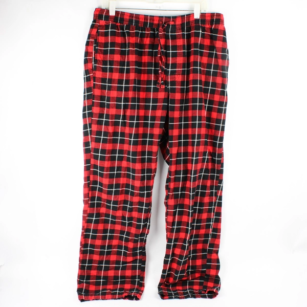 Eddie Bauer Black and Red Check Pajama Pants Men's Size Large